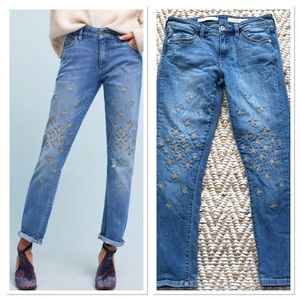 Pilcro & Letterpress Slim Boyfriend Embroidered 27